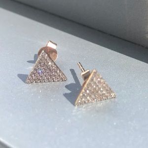 Diamond Triangle Earings